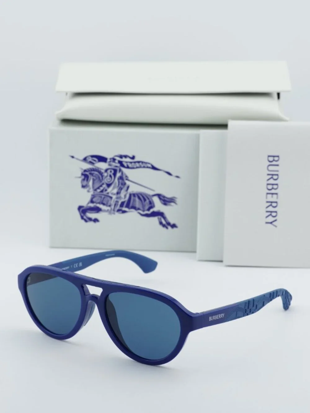 Burberry Kids JB4005U 412980 Aviator Sunglasses - Blue